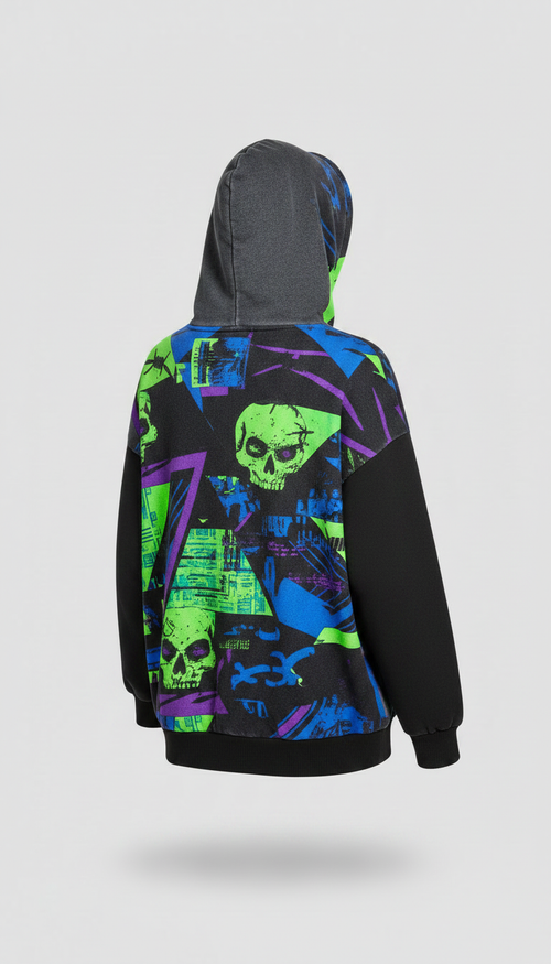 Alternate angle view of Graphic Print Hoodie